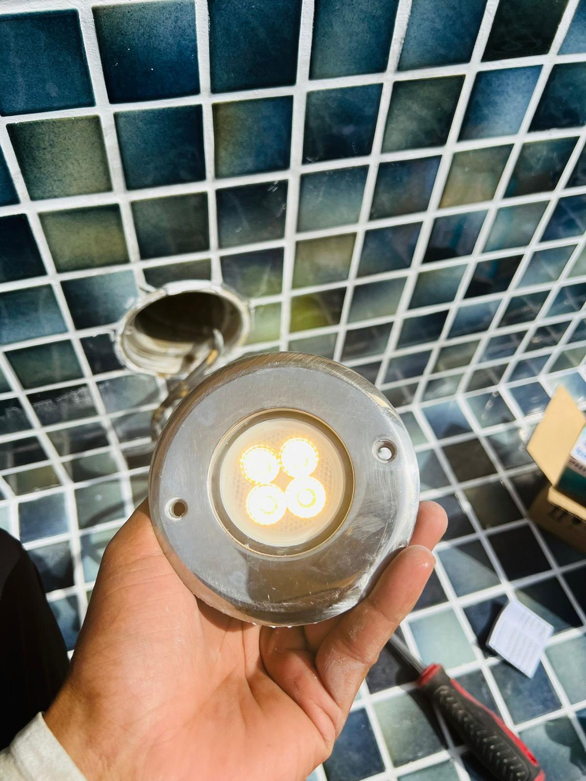 Pool edge waterproofing, deck interface